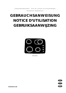 Bedienungsanleitung Electrolux EHL802 Kochfeld