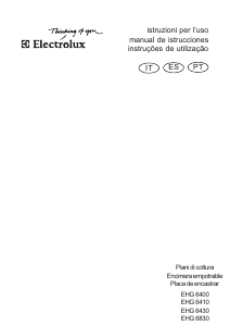 Manuale Electrolux EHG6830 Piano cottura