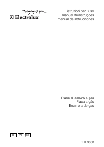 Manual Electrolux EHT9830 Placa