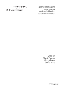 Bedienungsanleitung Electrolux ECF31461 Gefrierschrank