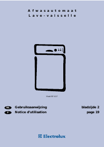 Handleiding Electrolux ESF4127 Vaatwasser