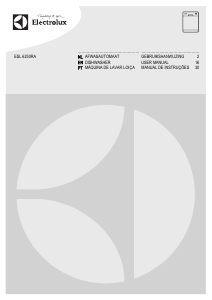 Manual Electrolux ESL6250 Máquina de lavar louça