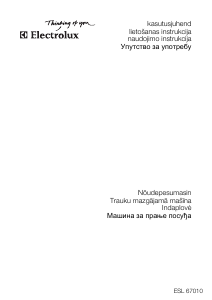 Rokasgrāmata Electrolux ESL67010 Trauku mašīna