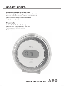 Bedienungsanleitung AEG SRC 4331 CD Uhrenradio