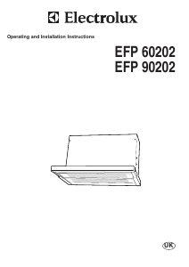 Handleiding Electrolux EFP90202 Afzuigkap