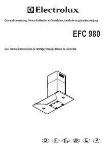 Manual Electrolux EFC980 Cooker Hood