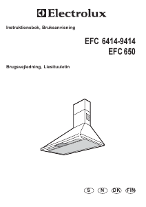 Käyttöohje Electrolux EFC6414 Liesituuletin