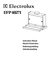 Manual Electrolux EFP60271X Cooker Hood