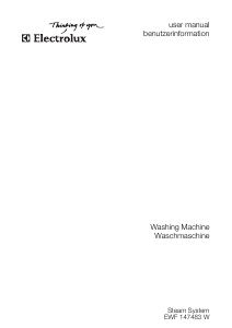 Manual Electrolux EWF147483W Washing Machine