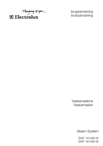Brugsanvisning Electrolux EWF167480W Vaskemaskine