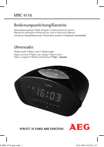 Manual AEG MRC 4116 Rádio relógio