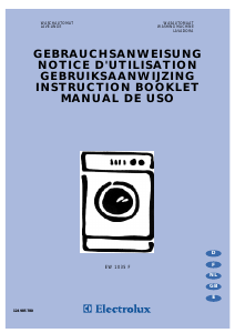 Manual Electrolux EW1035F Washing Machine