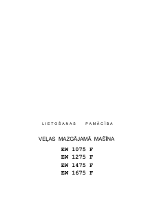 Rokasgrāmata Electrolux EW1475F Veļas mašīna