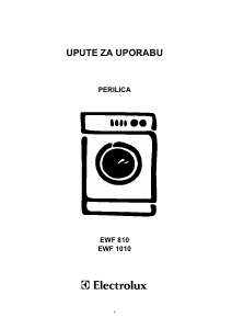 Priručnik Electrolux EWF1010 Stroj za pranje rublja