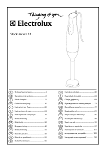 Manual de uso Electrolux ESTM1100 Batidora de mano