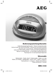 Руководство AEG MRC 4100 Радиобудильник
