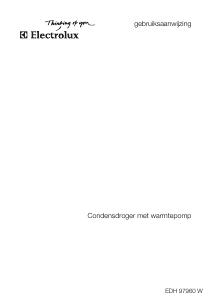 Handleiding Electrolux EDH97960W Wasdroger