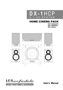 Bruksanvisning Wharfedale DX-1 Hembiopaket