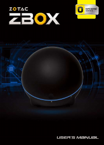Bruksanvisning ZOTAC ZBOX-OI520 Stationär dator