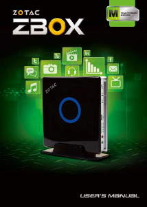 Manual ZOTAC ZBOX-MN320 Desktop Computer