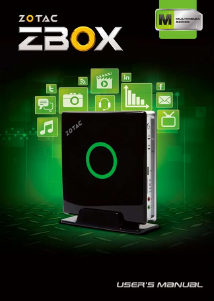 Bruksanvisning ZOTAC ZBOX-MA320 Stationär dator