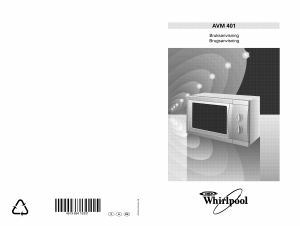 Bruksanvisning Whirlpool AVM 401/WP/WH Mikrobølgeovn