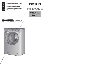 Manual Hoover DYN 8145D-S Máquina de lavar roupa