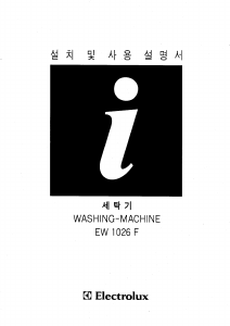 Handleiding Electrolux EW1026F Wasmachine