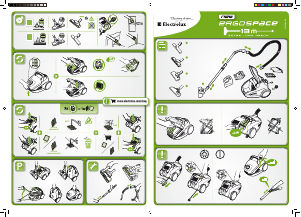 Manual de uso Electrolux ZE310 ErgoSpace Aspirador