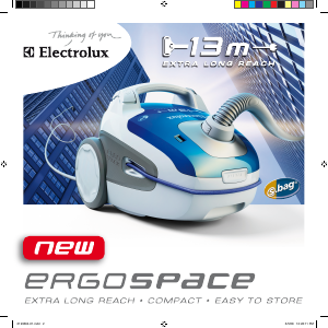 Kasutusjuhend Electrolux ZE330 ErgoSpace Tolmuimeja