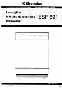 Manual Electrolux ESF691 Dishwasher