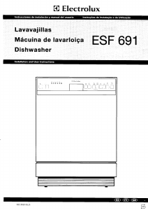 Bruksanvisning Electrolux ESF691 Diskmaskin