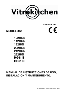 Handleiding Vitrokitchen HG61IB Oven