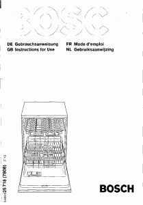 Manual Bosch SGS5318 Dishwasher