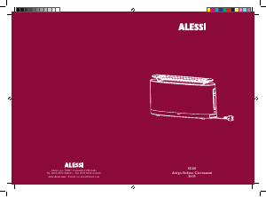 Manual Alessi SG68 Toaster