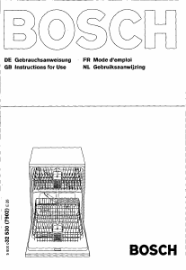 Bedienungsanleitung Bosch SGU5905 Geschirrspüler