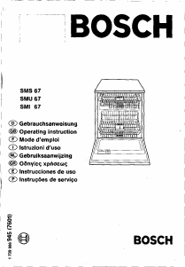 Manuale Bosch SMS6702 Lavastoviglie