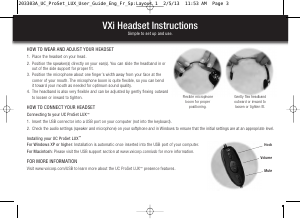 Mode d’emploi VXi UC ProSet LUX Headset