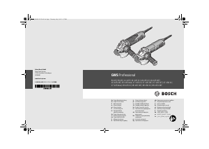 Manual Bosch GWS 15-125 Inox Professional Angle Grinder