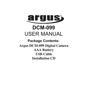 Handleiding Argus DCM 099 Digitale camera