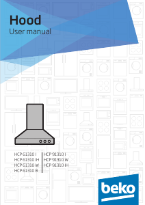 كتيب مدخنة موقد طبخ HCP91310I بيكو