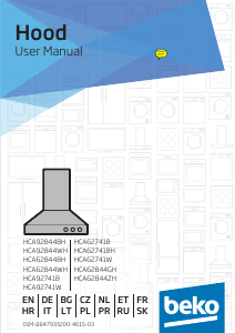 Наръчник BEKO HCA92844BH Аспиратор