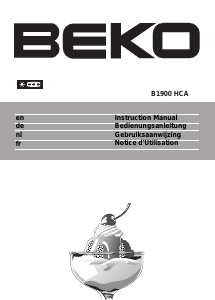 Mode d’emploi BEKO B 1900 HCA Congélateur