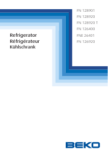 Mode d’emploi BEKO FNE 26401 Congélateur