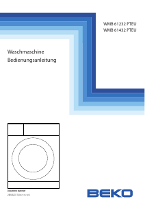 Bedienungsanleitung BEKO WMB 61232 PTEU Waschmaschine