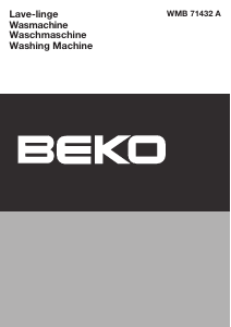 Mode d’emploi BEKO WMB 71432 A Lave-linge