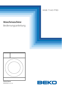Bedienungsanleitung BEKO WMB 71443 PTED Waschmaschine