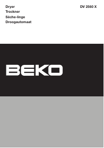 Handleiding BEKO DV 2560 X Wasdroger