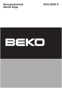 Handleiding BEKO DCU 8332 X Wasdroger