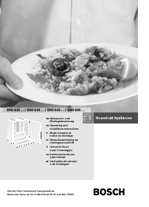 Manuale Bosch DHI645H Cappa da cucina